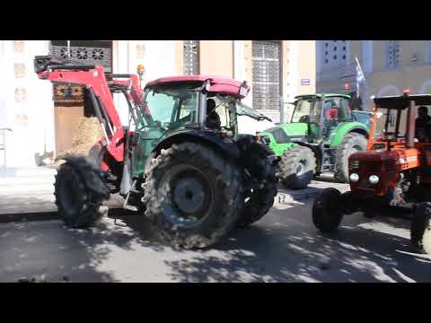 Πορεία και διαμαρτυρία αγροτών στην Λαμία